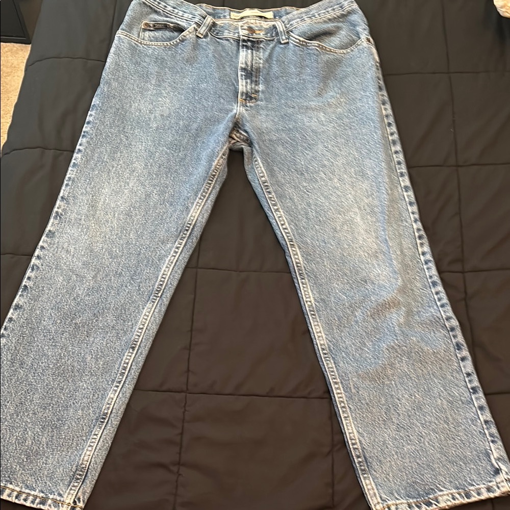 Lee Men’s Regular Fir Classic Blue Denim Jeans size 36x29